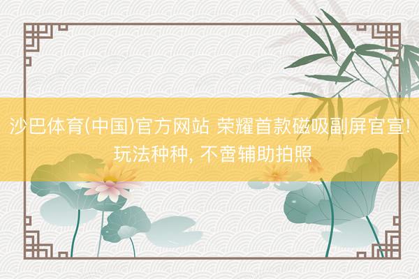 沙巴体育(中国)官方网站 荣耀首款磁吸副屏官宣! 玩法种种， 不啻辅助拍照